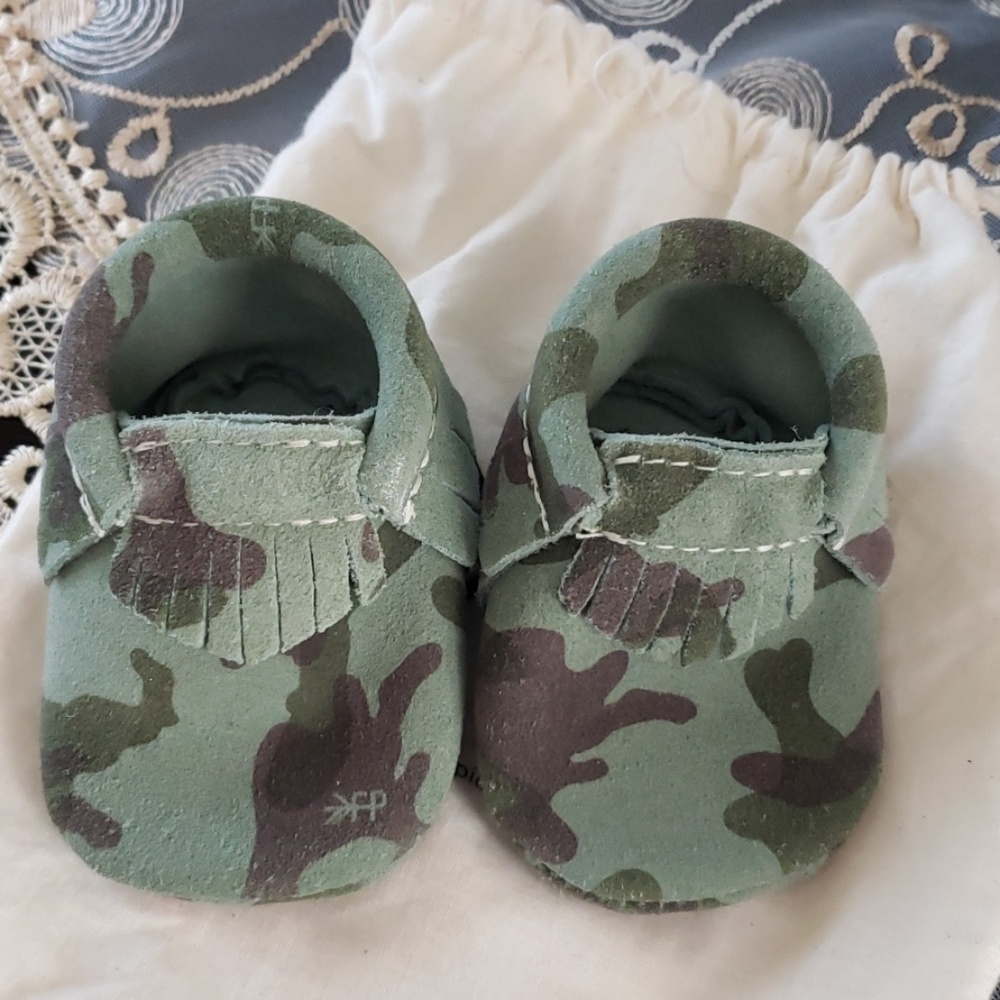 Freshly picked camo booties